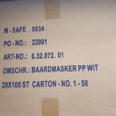 M- Safe baardmasker wit 