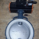 ERBO wafertype met actuator Z011-A DN200 PN16