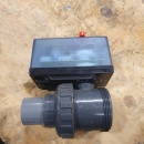 2 x Kogelkraan met actuator DN40-1½" PN16 